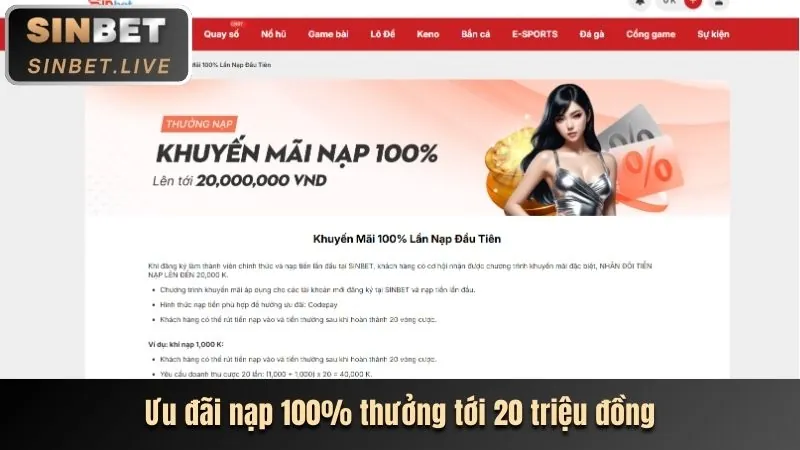 Thưởng chào mừng thành viên mới khi tham gia 123b nổ hũ